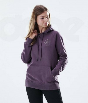 Purple Women's Dope Regular Hoodies | India_D2278