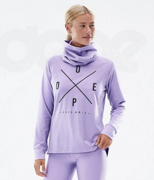 Purple Women's Dope Snuggle W Base Layer Tops | India_D1813