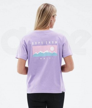 Purple Women's Dope Standard W T-shirts | India_D1496