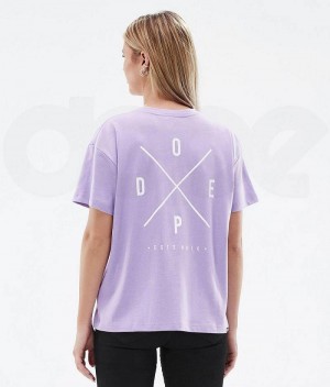 Purple Women's Dope Standard W T-shirts | India_D2187