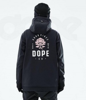 Rose Black Women's Dope Yeti 2021 Ski Jackets | India_D1240