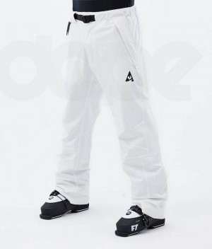 White Men's Dope JT Blizzard Ski Pants | India_D1299