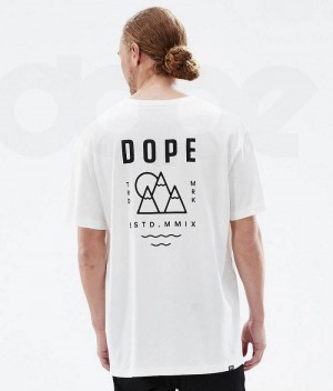 White Men's Dope Standard T-shirts | India_D1134