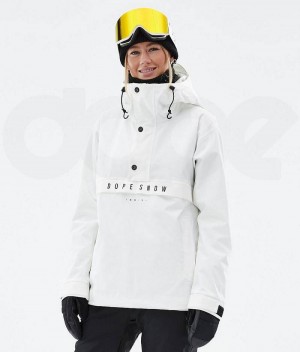 White Women's Dope Legacy W Ski Jackets | India_D1444