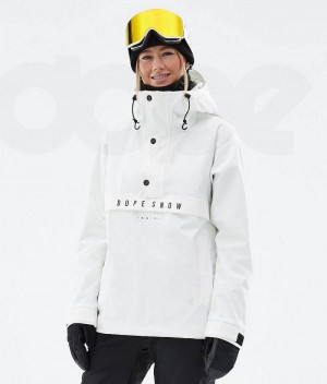 White Women's Dope Legacy W Snowboard Jackets | India_D1972