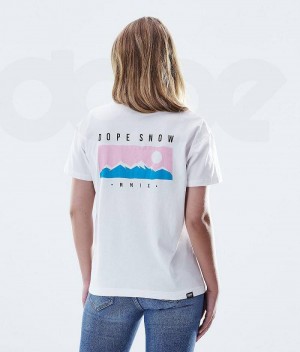 White Women's Dope Regular T-shirts | India_D1071