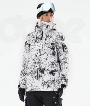 White / Black Women's Dope Annok W 2021 Ski Jackets | India_D2230