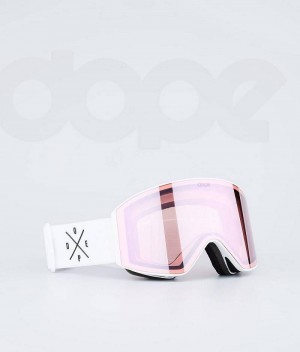 White / Pink Men's Dope Sight Goggles | India_D1907