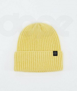 Yellow Men's Dope Chunky Beanies | India_D1247