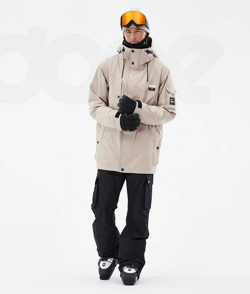 Beige Men's Dope Adept Ski Jackets | India_D1372