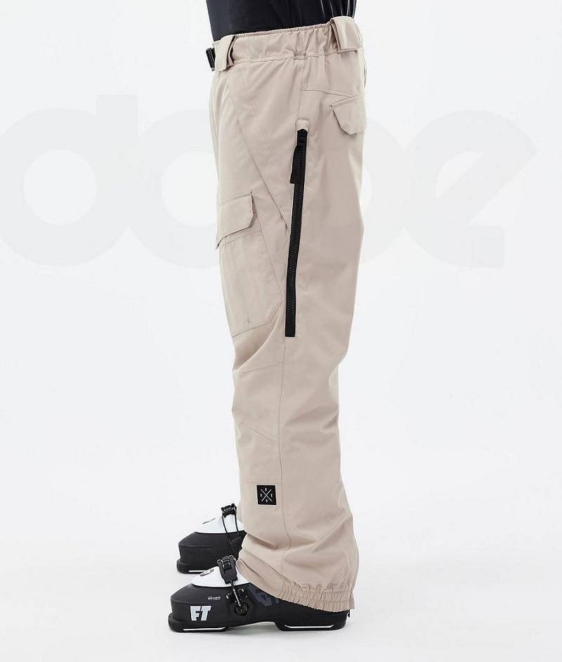 Beige Men's Dope Antek Ski Pants | India_D1469