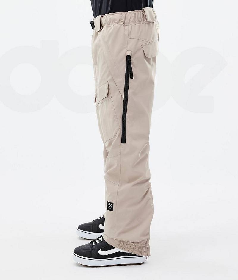 Beige Men's Dope Antek Snowboard Pants | India_D2205