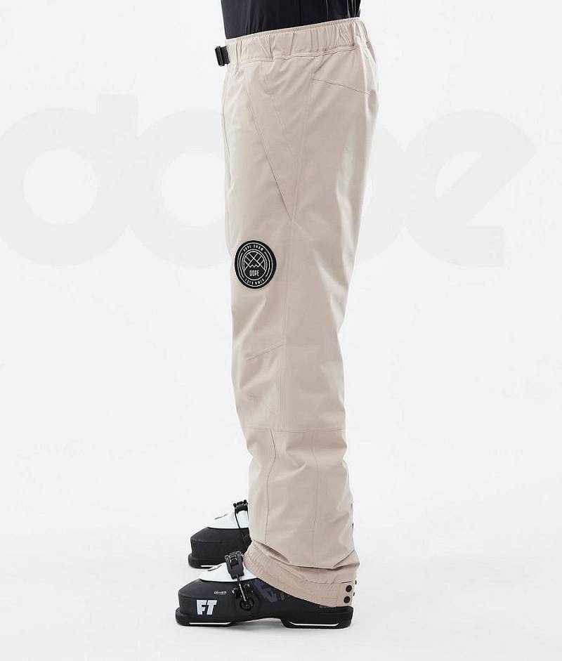 Beige Men's Dope Blizzard Ski Pants | India_D2435