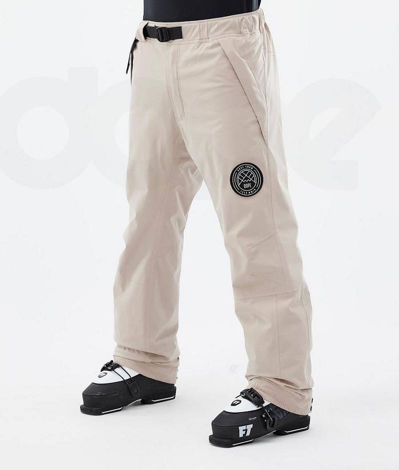 Beige Men\'s Dope Blizzard Ski Pants | India_D2435