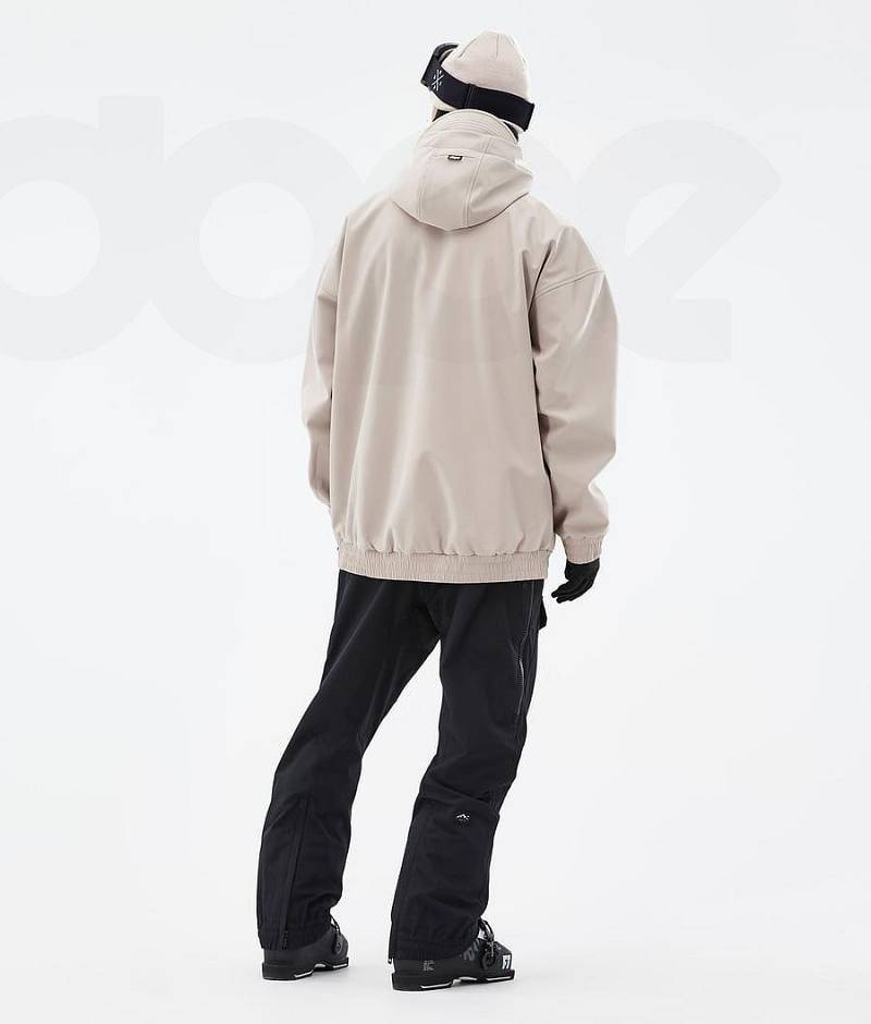 Beige Men's Dope Cyclone Ski Jackets | India_D2302