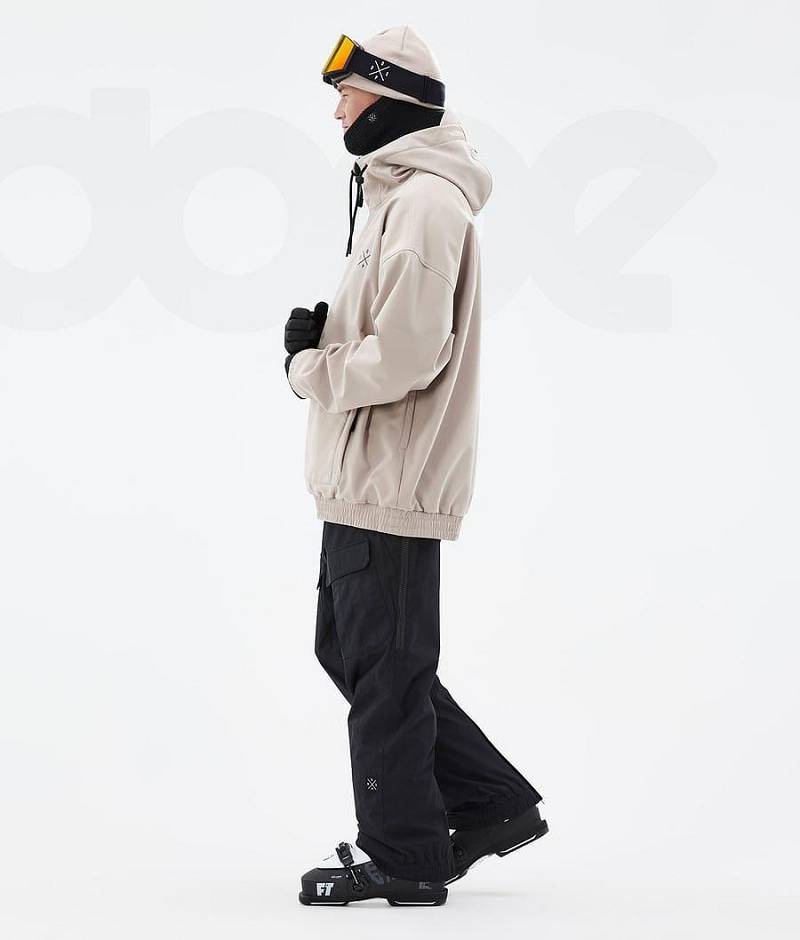 Beige Men's Dope Cyclone Ski Jackets | India_D2302