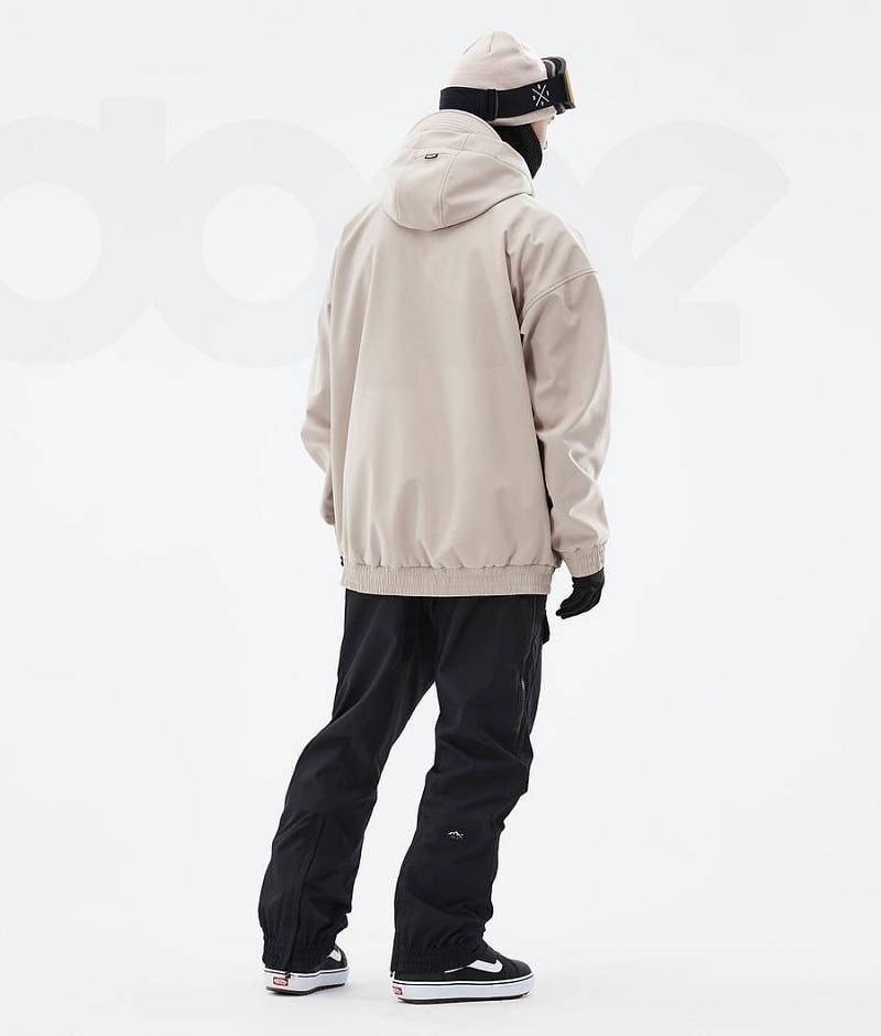 Beige Men's Dope Cyclone Snowboard Jackets | India_D2533