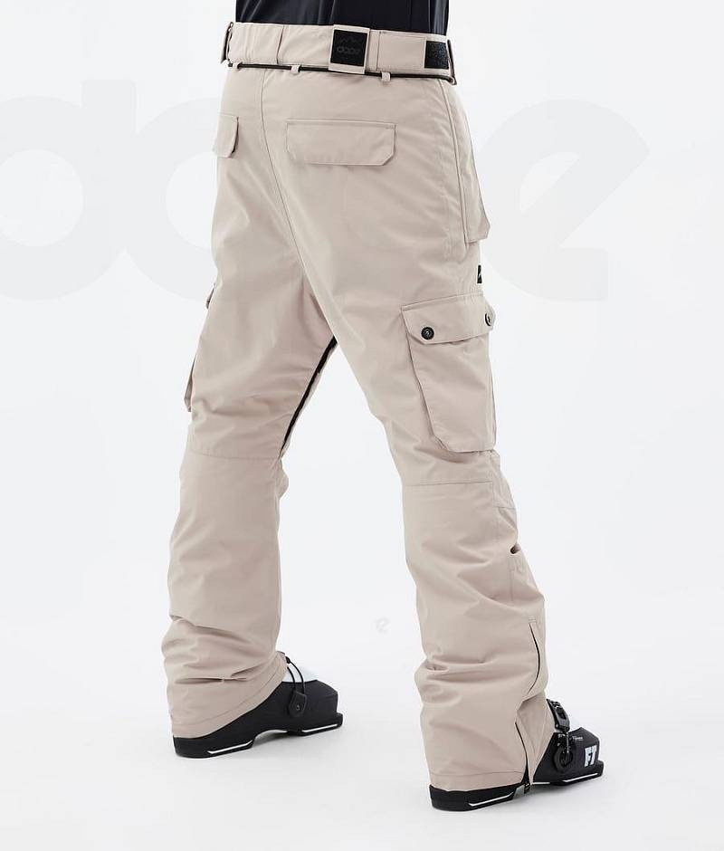 Beige Men's Dope Iconic Ski Pants | India_D2337