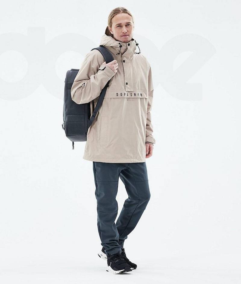 Beige Men's Dope Legacy Light Outdoor Jackets | India_D1160