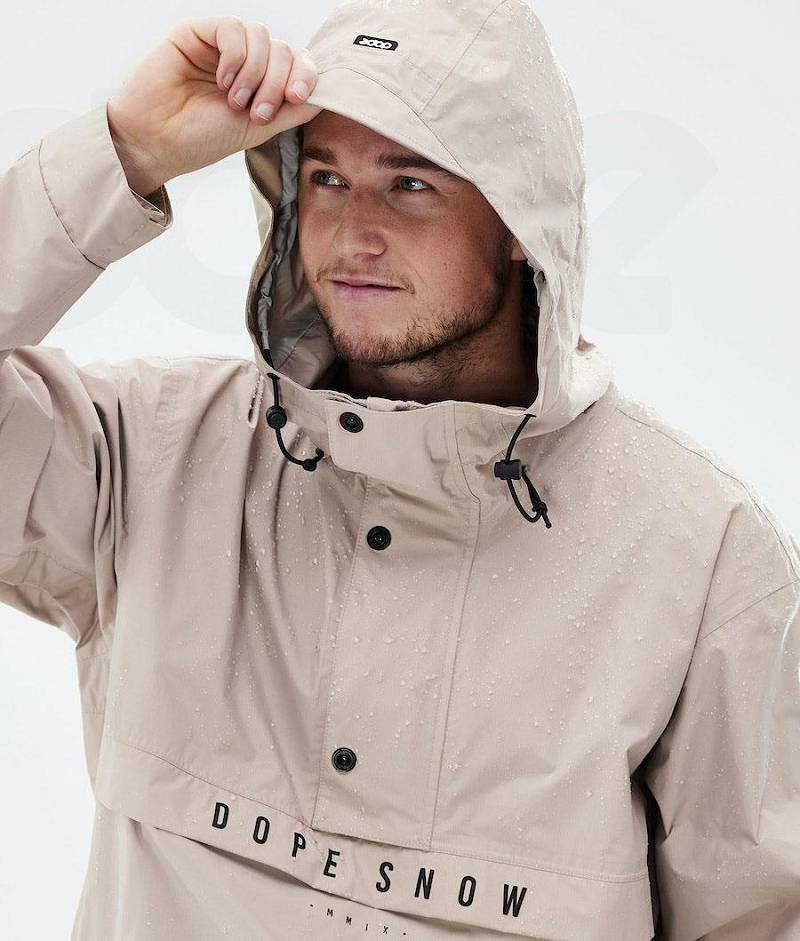 Beige Men's Dope Legacy Light Outdoor Jackets | India_D1160