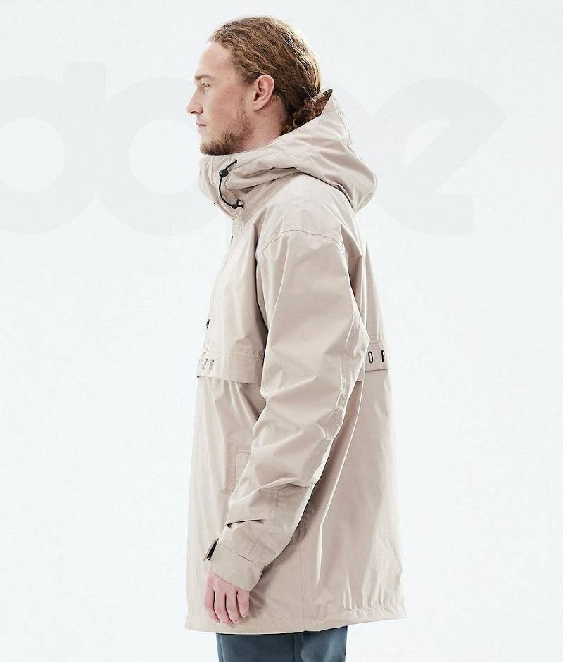 Beige Men's Dope Legacy Light Outdoor Jackets | India_D1160