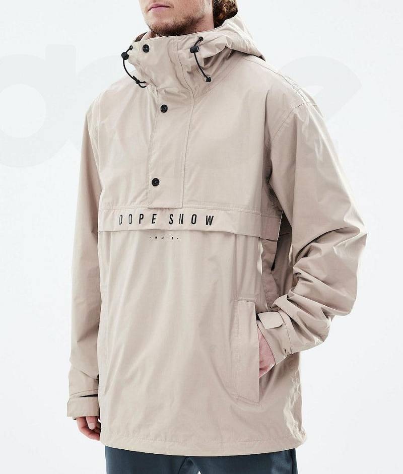 Beige Men's Dope Legacy Light Outdoor Jackets | India_D1160