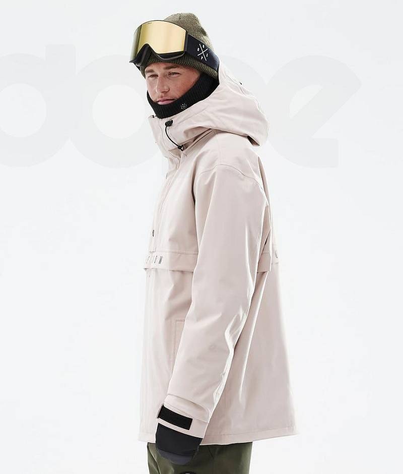 Beige Men's Dope Legacy Ski Jackets | India_D1007