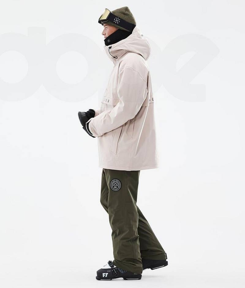 Beige Men's Dope Legacy Ski Jackets | India_D1007