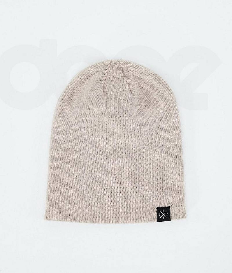 Beige Men's Dope Solitude Beanies | India_D1510