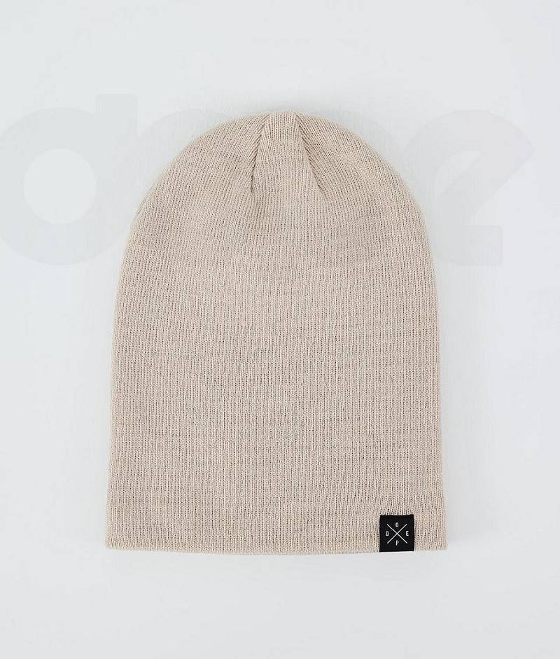 Beige Men's Dope Solitude Beanies | India_D2457