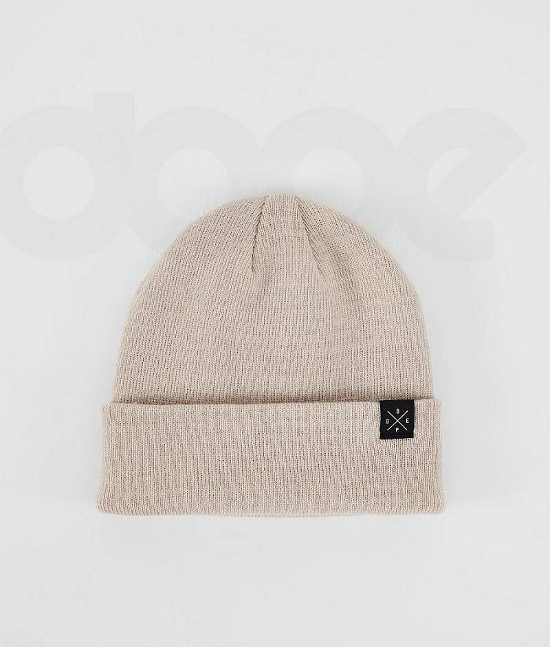 Beige Men\'s Dope Solitude Beanies | India_D2457