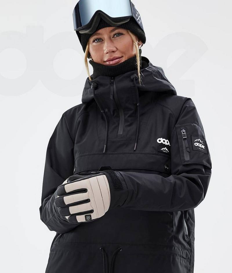 Beige Women's Dope Ace Snowboard Gloves | India_D1411