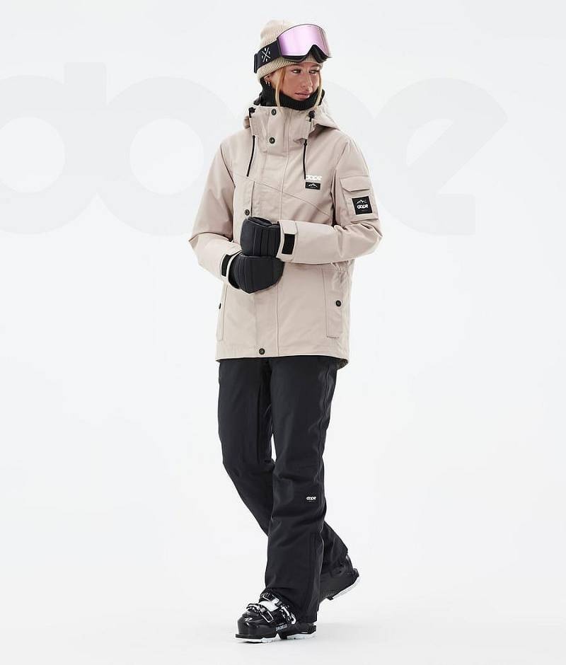 Beige Women's Dope Adept W Ski Jackets | India_D1935