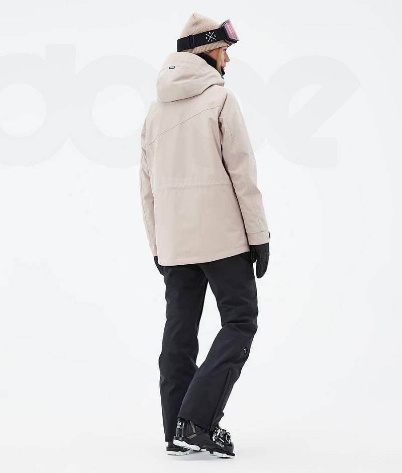 Beige Women's Dope Adept W Ski Jackets | India_D1935