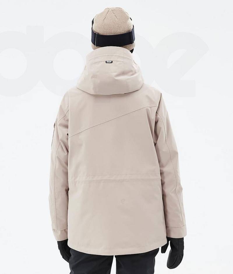 Beige Women's Dope Adept W Ski Jackets | India_D1935