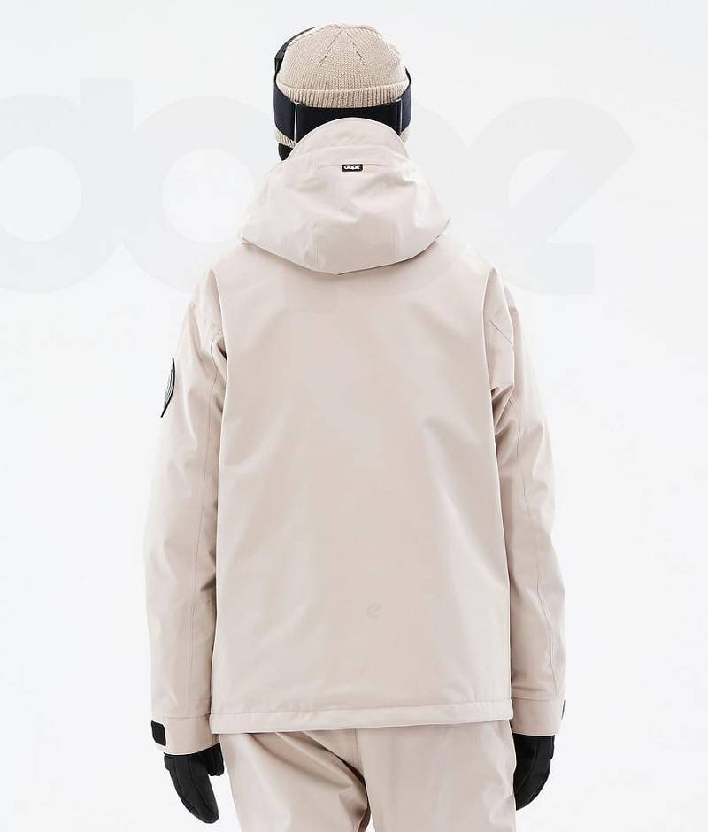 Beige Women's Dope Blizzard W Snowboard Jackets | India_D2260