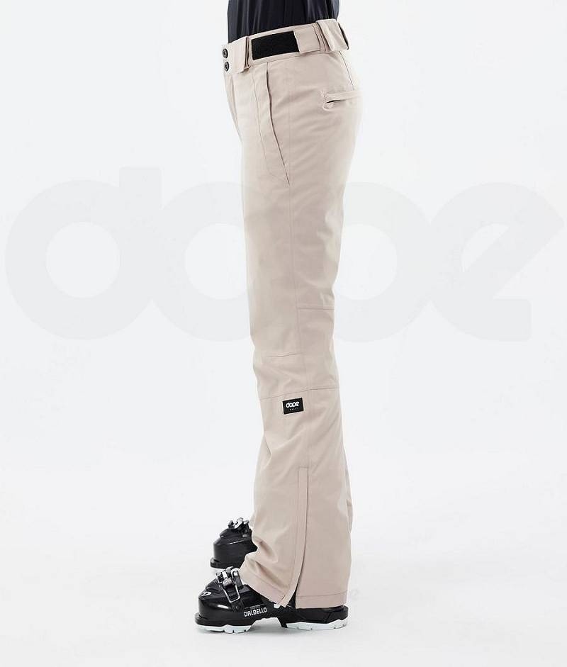 Beige Women's Dope Con W Ski Pants | India_D1646