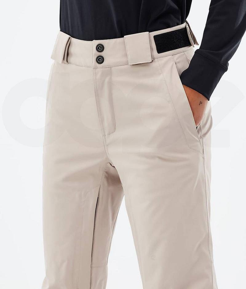 Beige Women's Dope Con W Ski Pants | India_D1646