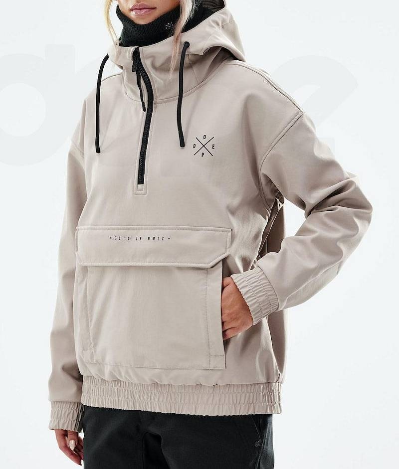 Beige Women's Dope Cyclone W 2021 Ski Jackets | India_D1621