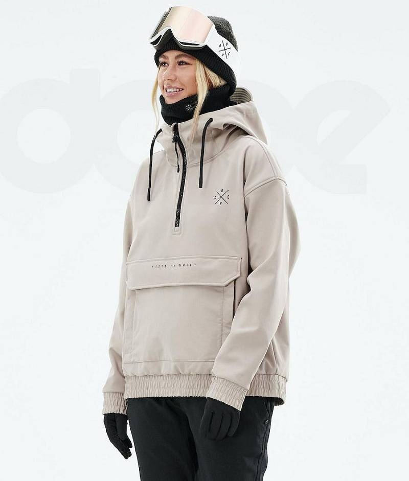 Beige Women\'s Dope Cyclone W 2021 Snowboard Jackets | India_D1975