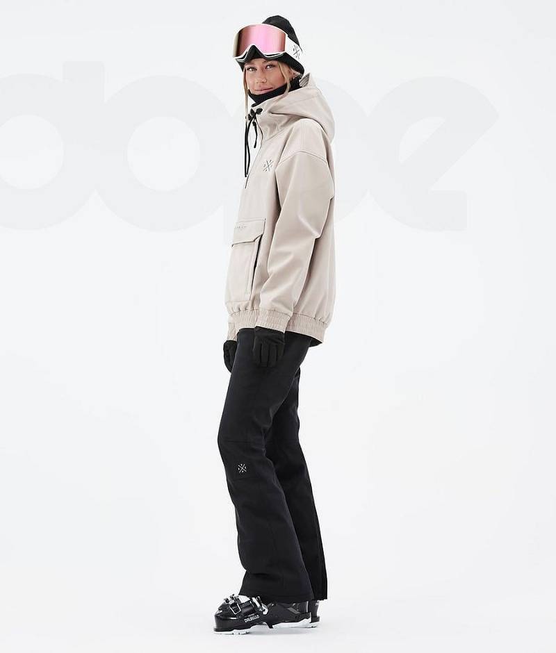 Beige Women's Dope Cyclone W Ski Jackets | India_D1562