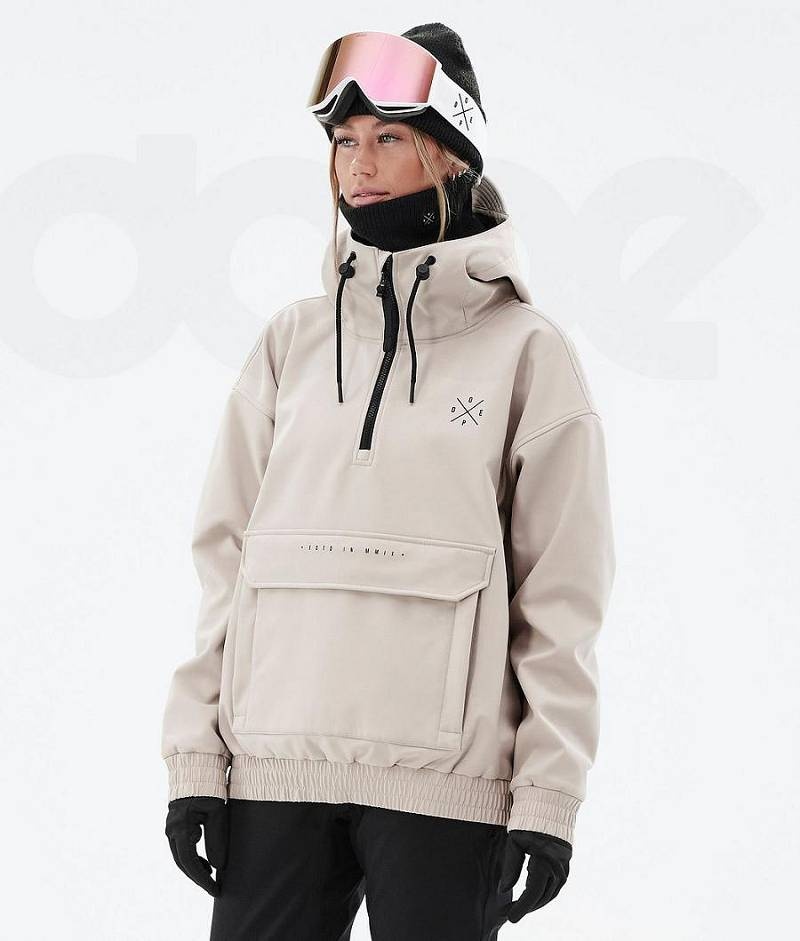 Beige Women\'s Dope Cyclone W Ski Jackets | India_D1562