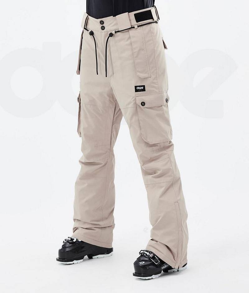 Beige Women\'s Dope Iconic W Ski Pants | India_D1534