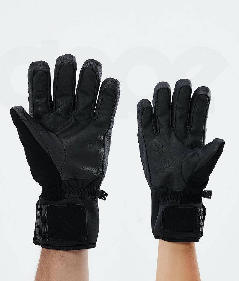 Black Men's Dope Ace 2021 Snowboard Gloves | India_D1208