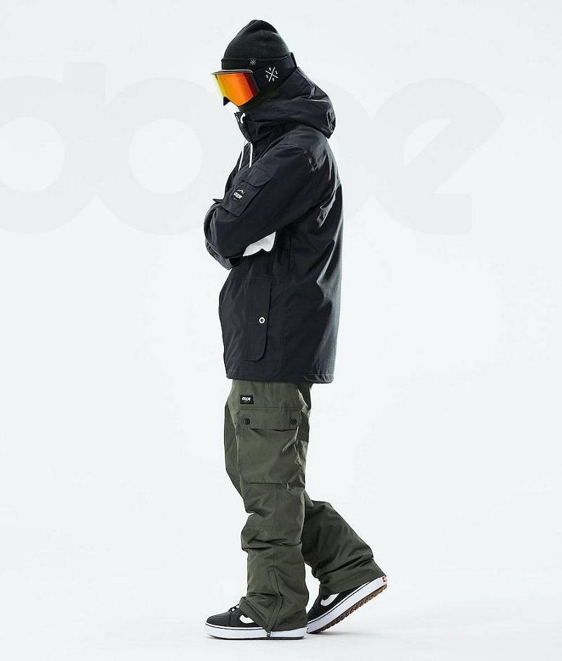 Black Men's Dope Adept 2021 Snowboard Jackets | India_D2271