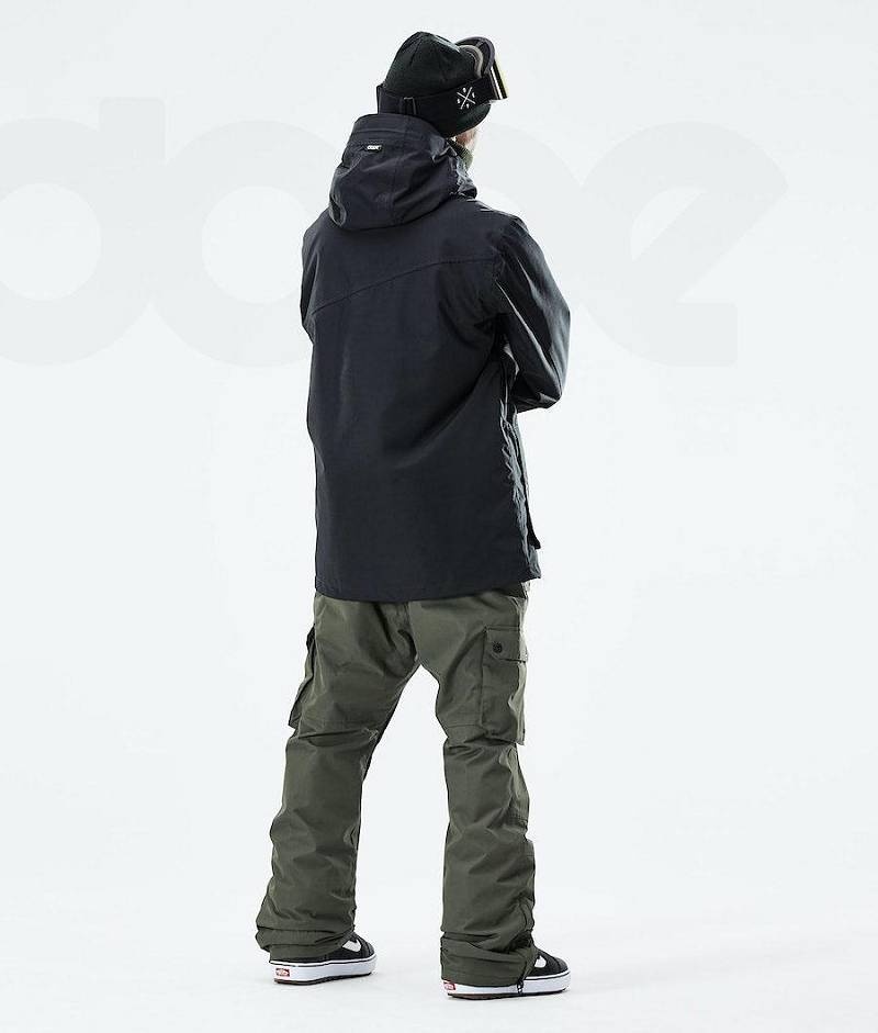 Black Men's Dope Adept 2021 Snowboard Jackets | India_D2271