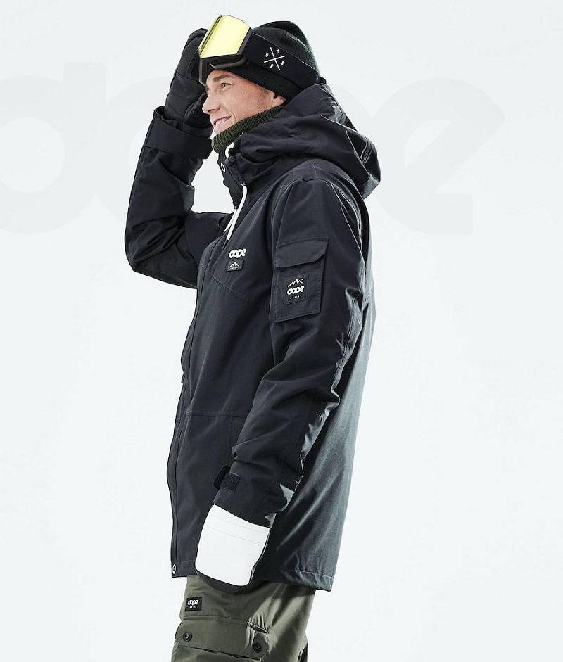 Black Men's Dope Adept 2021 Snowboard Jackets | India_D2271