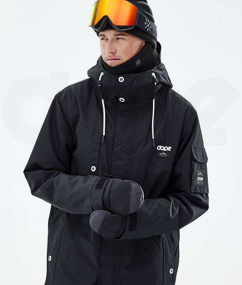 Black Men's Dope Adept Ski Jackets | India_D1143