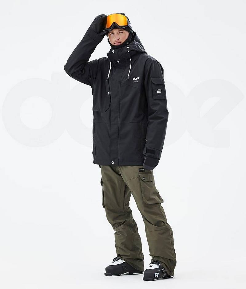 Black Men's Dope Adept Ski Jackets | India_D1143