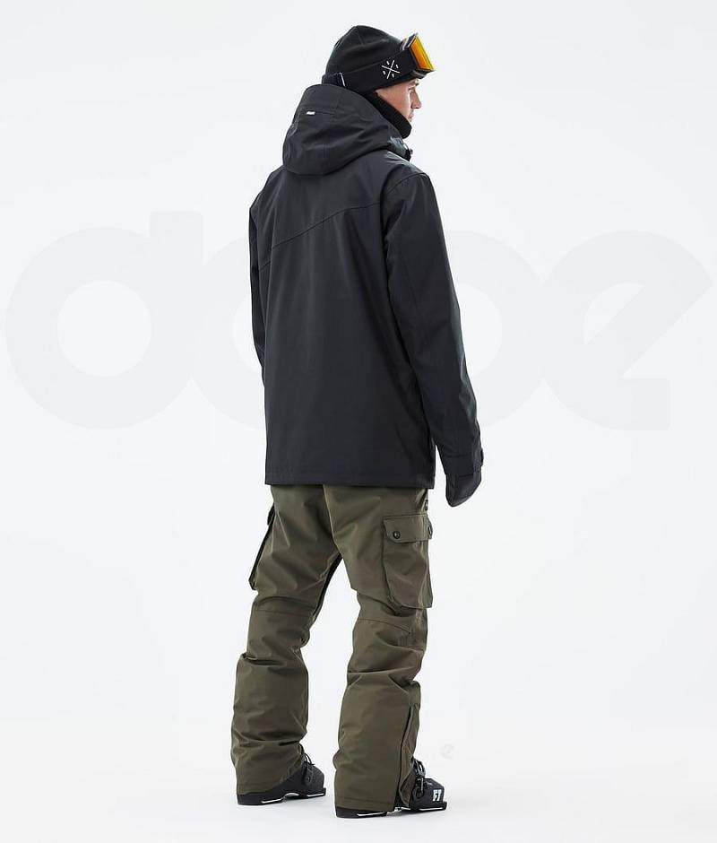 Black Men's Dope Adept Ski Jackets | India_D1143